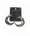 Restyle Textured Silver Moon Earrings in Women's Drop & Dangle Earrings