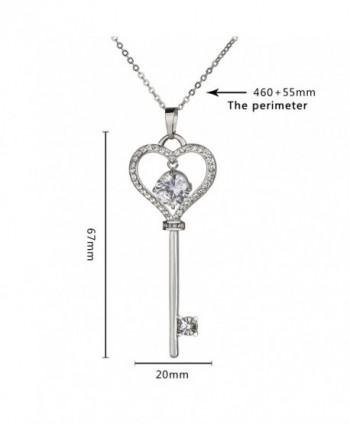 SCIONE Round Crystal Pendant Necklace in Women's Pendants