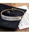 Journey Inspirational Message Bangle Bracelet in Women's Bangle Bracelets