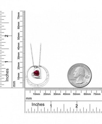 Sterling Created Diamond Pendant Necklace in Women's Pendants
