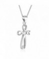 Silver Cross Womens Necklace Infinity in Women's Pendants