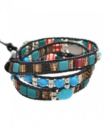 BeadChica Bracelet Unique Handmade Leather in Women's Wrap Bracelets