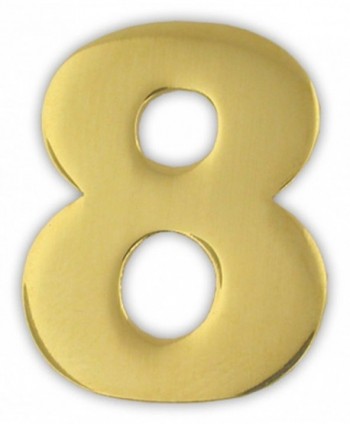 PinMart's Gold Numerical Number Eight 8 Lapel Pin - CR119PEL431