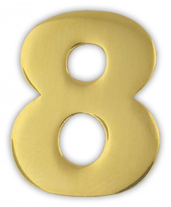 PinMart's Gold Numerical Number Eight 8 Lapel Pin - CR119PEL431