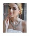 EVER FAITH Austrian V shaped Silver Tone