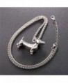 U7 Necklace Stainless Dachshund Pendant in Women's Pendants