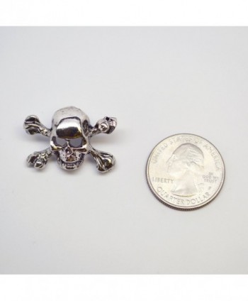 Gothic Crossbones Jacket Polished Silver in Women's Brooches & Pins