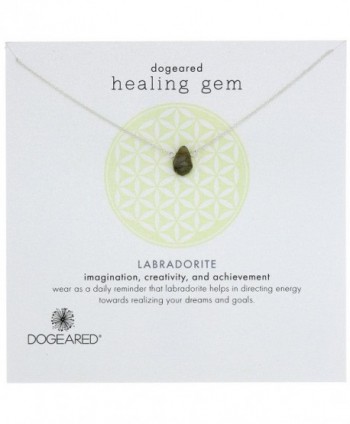 Dogeared Lasting Healing Gems Labradorite Pendant Necklace - silver - CD11IZCC5JB