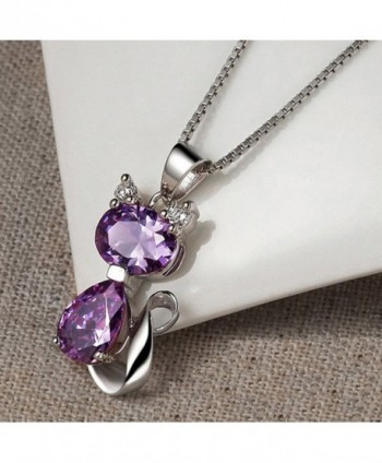 DreamsEden Amethyst Pendant Necklace Greeting