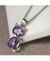 DreamsEden Amethyst Pendant Necklace Greeting