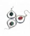 Heathergems Open Teardrop Earrings Silver Plated - C812FUP6ESD