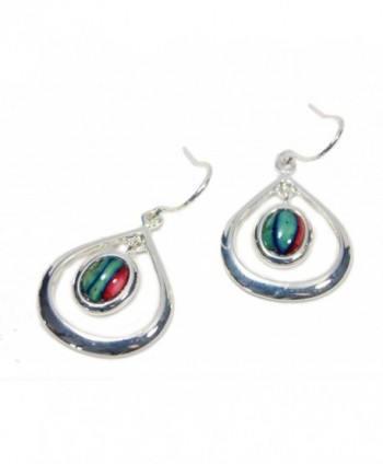 Heathergems Teardrop Earrings Silver Plated