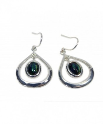 Heathergems Teardrop Earrings Silver Plated in Women's Drop & Dangle Earrings