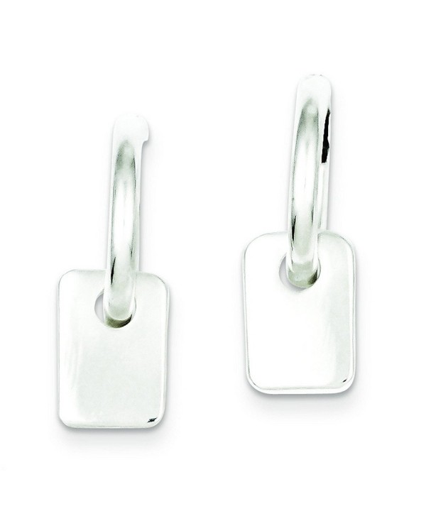 Sterling Silver Dangle Hoop Earrings - CF115734ZF3