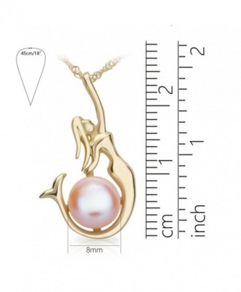 SIFUNUO Necklace Pendant Pearl Mermaid in Women's Pendants