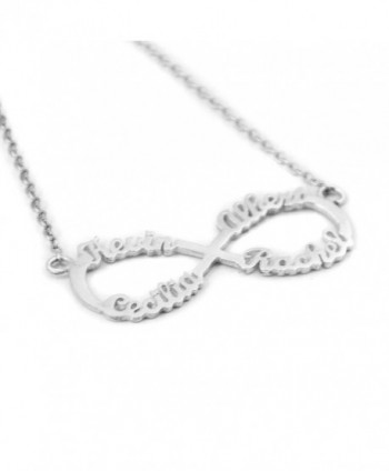 Personalized Infinity Necklace Custom Family