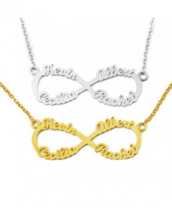 Personalized Infinity Necklace Custom Family in Women's Chain Necklaces