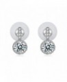 Cubic Zirconia Stud Earrings 18k White Gold-Plated Earrings Gifts for Women - VIKI LYNN - CC121B9JPDN