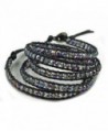 Multi layer Braided Leather Bracelet Multi color in Women's Wrap Bracelets