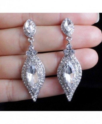 Janefashions AUSTRIAN RHINESTONE CHANDELIER EARRINGS