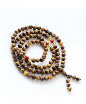 Tiger Buddhist Prayer Meditation Necklace