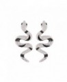 Vivid Snake Earrings Women 18K Gold Plated Cool Dangle Earring - CT11TVNQUFD