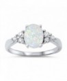 White Australian Opal & White CZ Ring - C911COZISVJ