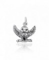 WithLoveSilver Solid Sterling Silver 925 3D HP Owl Pendant - C111F929BNN