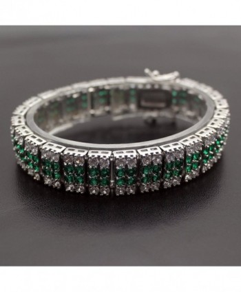 Tennis Bracelets Sterling Zirconia Peridot