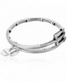 Trident Metal Wrap Bangle Bracelet - Rafaelian Silver - C812EPJBC7D