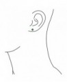 Bling Jewelry Princess Simulated Birthstone in Women's Stud Earrings
