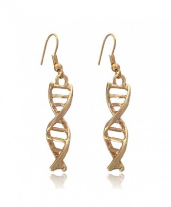 COS (TM) DNA Double Helix Dangle Earrings (Gold) - CZ12NZ3TQ2Q