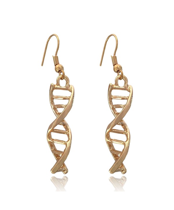 COS (TM) DNA Double Helix Dangle Earrings (Gold) - CZ12NZ3TQ2Q
