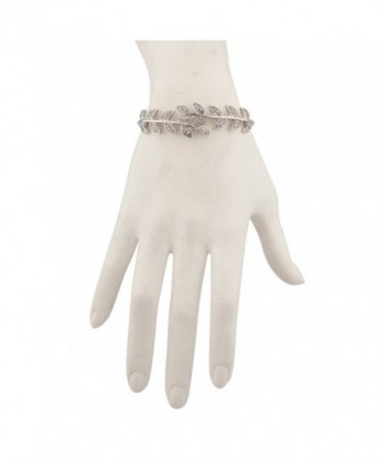 Lux Accessories Crystal Branch Bracelet