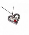Teacher Gift Floating Locket Necklace Kit - Heart Shaped Locket with 20 Inch Chain and 10 Teaching Theme Charms - CO12HV6A18H