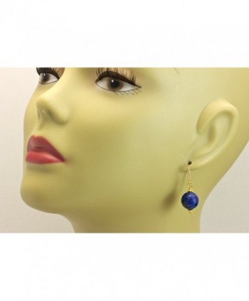 Filled Lazuli Earrings Rounded Accents