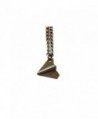 Ancient Bronze Paper Airplane Necklace - CC127XLICB9