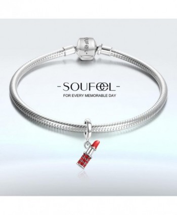 SOUFEEL Lipstick Swarovski Sterling Bracelets in Women's Charms & Charm Bracelets