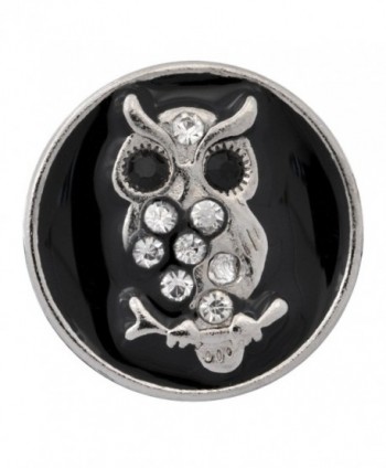 Night Owl Enamel Nugz - interchangeable jewelry snap - C711NBNOXHV