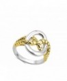 Gold Tone Polished Sterling Silver RNG16328 9