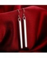 J Stylish Silver Rectangle Earrings Elegant in Women's Drop & Dangle Earrings