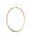 Lux Accessories Smooth Herringbone Necklace