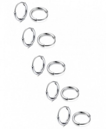 Thunaraz Stainless Earrings Cartilage Piercing in Women's Hoop Earrings