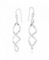 Infinity Spiral Sterling Silver Earrings