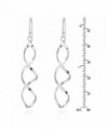 Infinity Spiral Sterling Silver Earrings in Women's Drop & Dangle Earrings