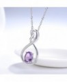 Amethyst Gemstone Birthstone Anniversary Girlfriend in Women's Y-Necklaces