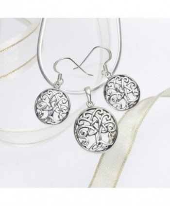 Sterling Silver Celtic Trinity Earrings in Women's Drop & Dangle Earrings