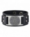 Wristband Adjustable Leather Bracelets Vintage - C5186KGRM42