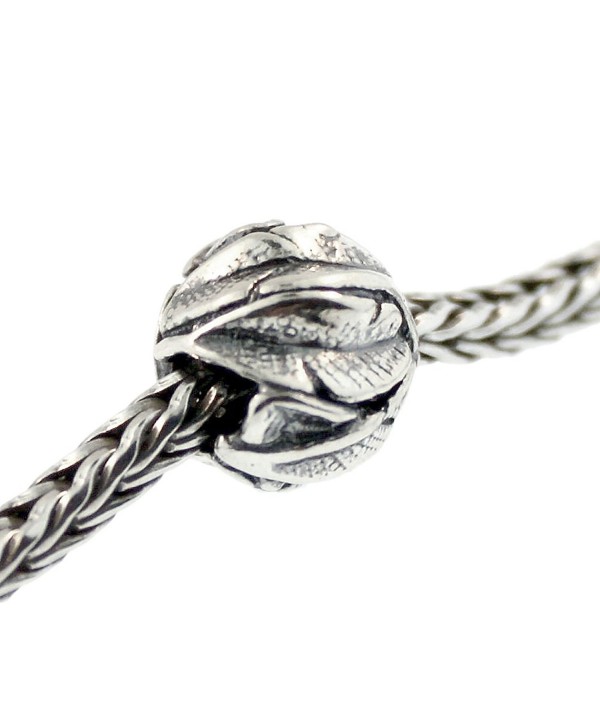 Authentic Trollbeads Sterling Silver 11337 Angel's Feathers- Silver - CB12JBUR5V3