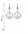 Leverback Symbol Earrings Polished Sterling